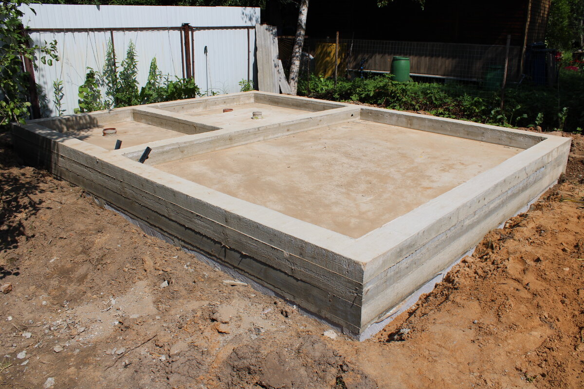 Фундамент для бани 4х6 м своими руками: инструкция по заливке столбчатого и ленточного