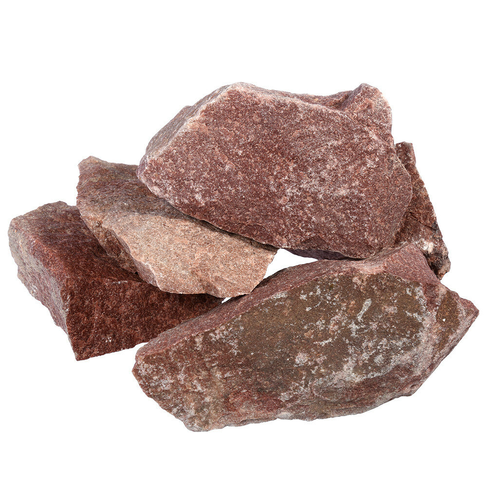 Кварцит для бани (малиновый, белый, розовый): свойства камня