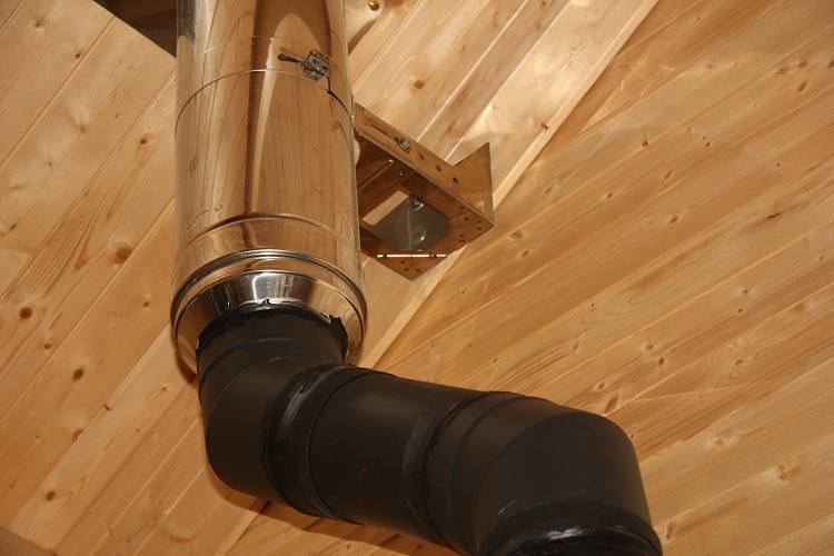 Как установить трубу в бане через потолок: как сделать разделку через крышу, как вывести проход, изоляция своими руками