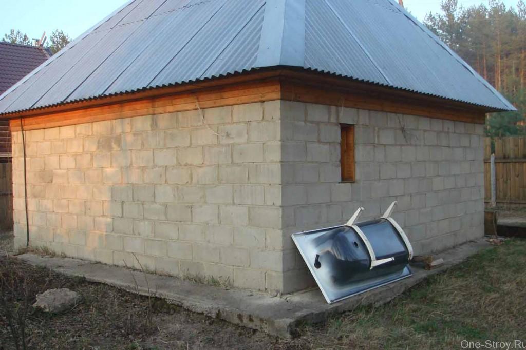 Можно ли строить баню из газобетона?