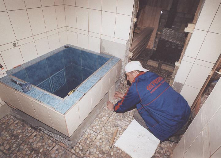 Как сделать бассейн в бане из бетона своими руками