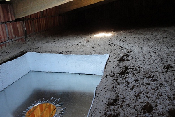 Утепление потолка бани глиной с опилками своими руками: пропорции