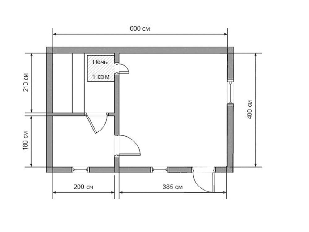 Баня 6 на 4 - проекты с размерами: планировка с комнатой отдыха, план из бруса 4х6 с террасой