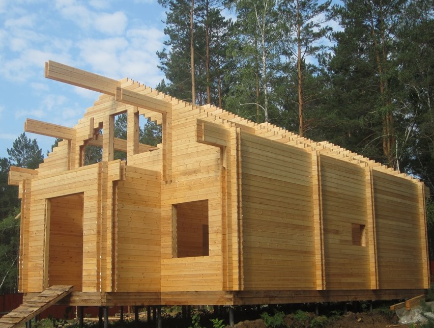 Строительство из двойного бруса по финской технологии теплый дом