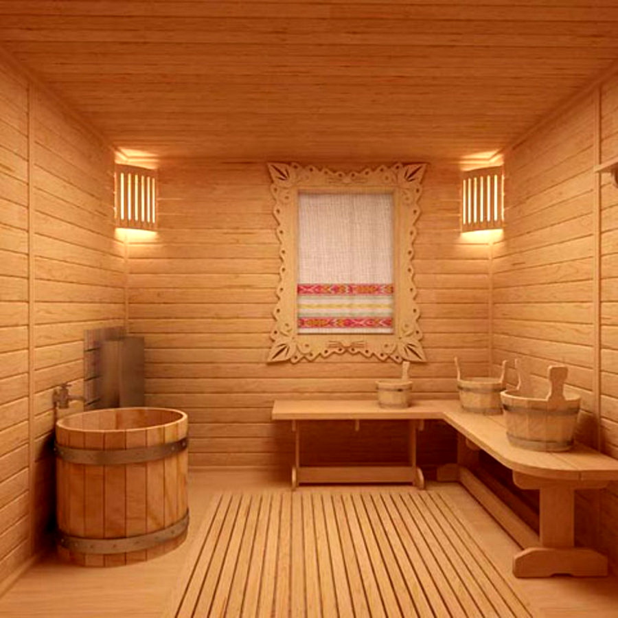 Отделка бани внутри (79 фото): внутреннее обустройство парилки и душевой, комнаты отдыха и парной своими руками