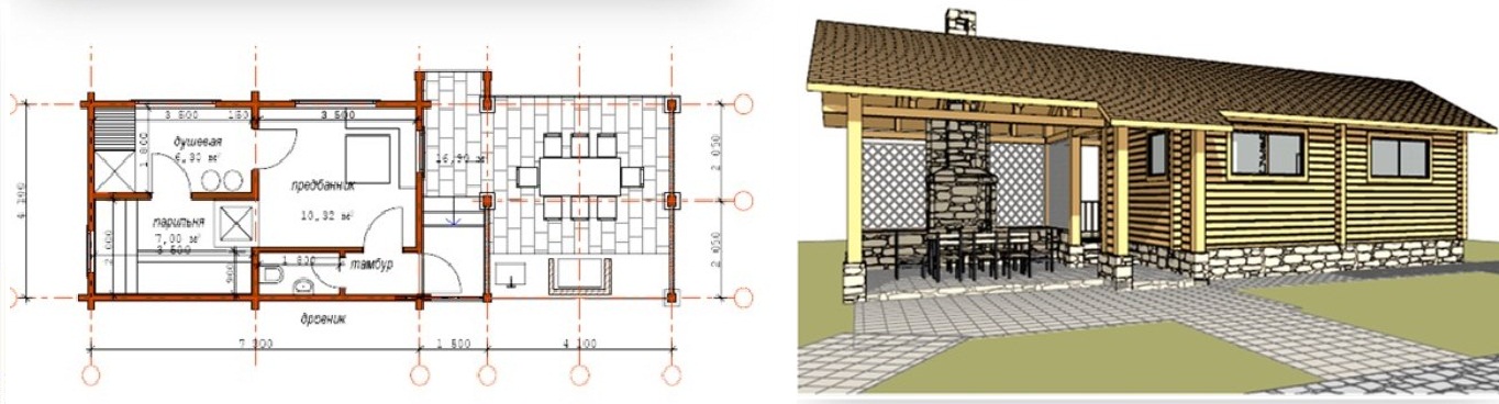 Какой проект дома с баней под одной крышей выбрать – варианты и возможности