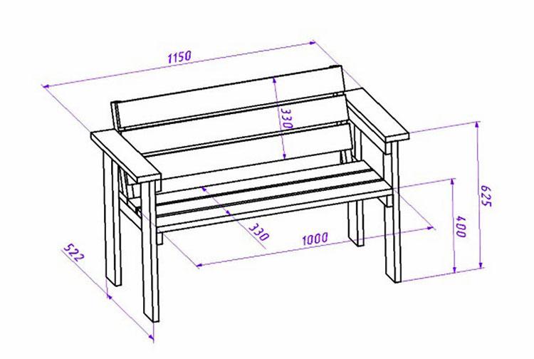 Скамейка из дерева своими руками: 3 варианта с инструкциями
