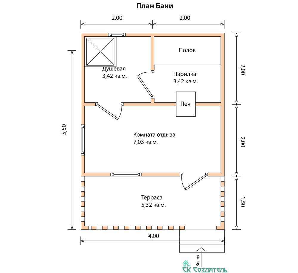 Идеи для планировки внутри для бани 3 на 4 своими руками: варианты, расчет площади и выбор места, фото
