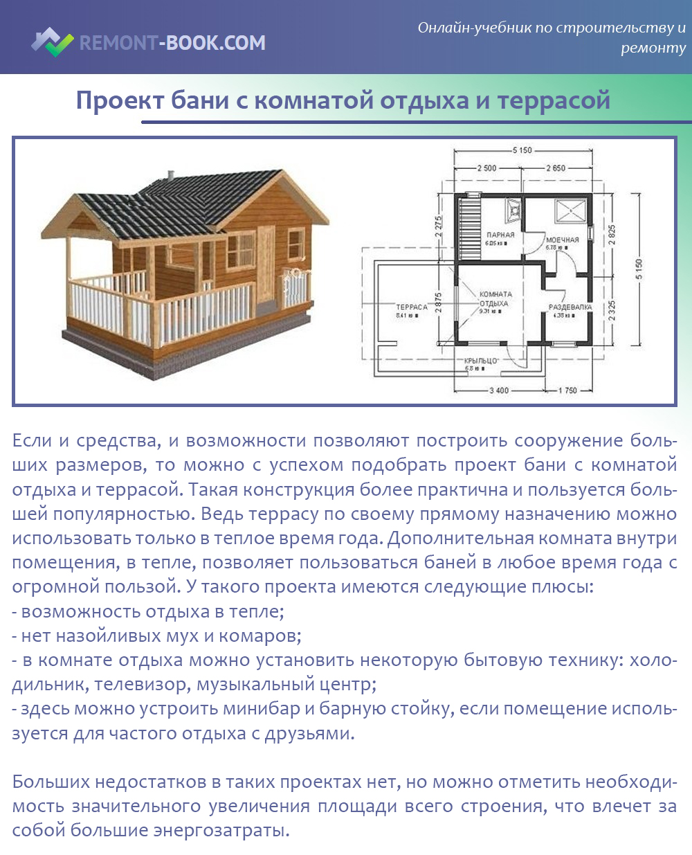 Планировки бань с комнатой отдыха: план и интерьер вариантов с верандой и бассейном, схема сооружения с туалетом
