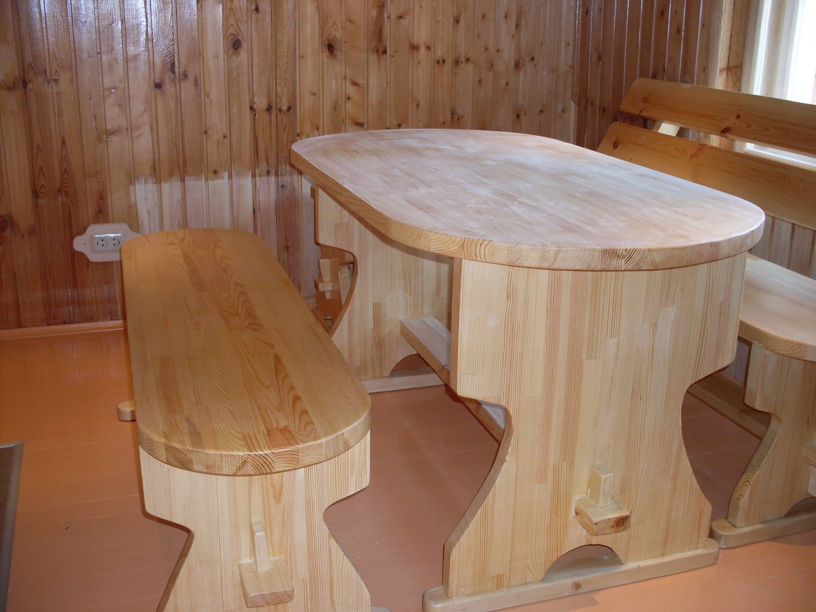 Изготовление мебели в баню своими руками из дерева