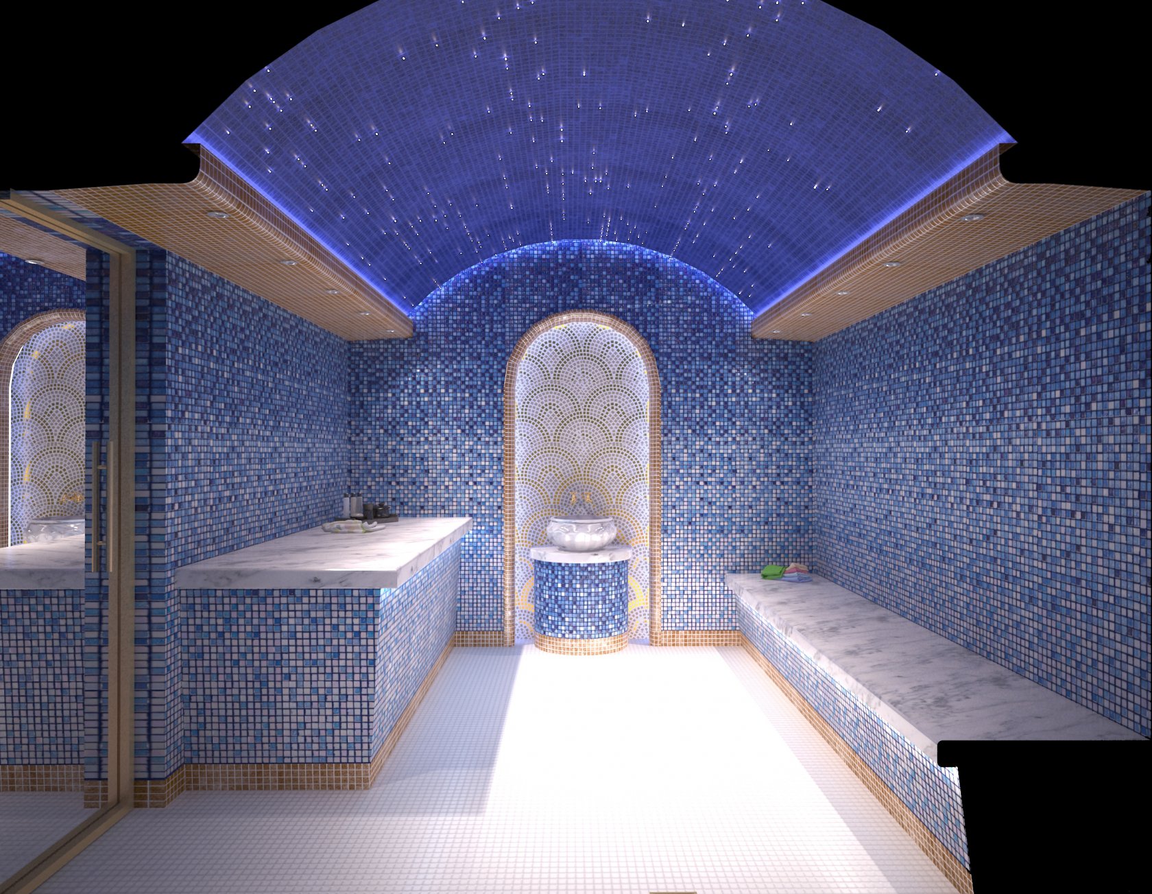 Внутренняя отделка турецкой бани хамам. выбор материалов.
