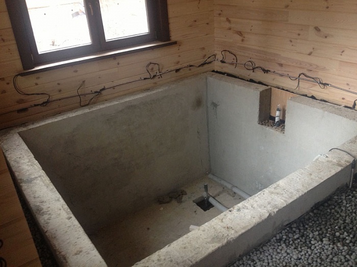 Строительство бани в подвале собственного дома