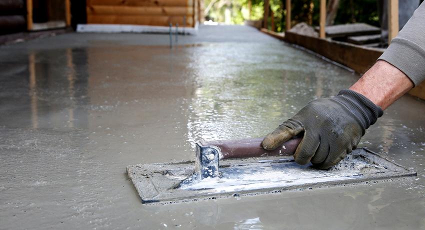 Железнение бетонных поверхностей, технология: цементных покрытий полов, бетона