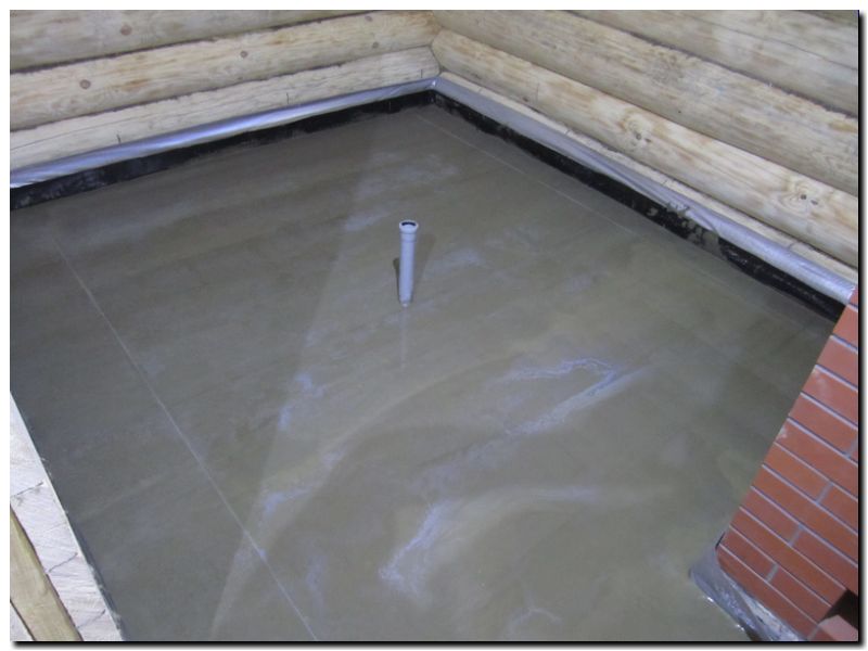 Как залить пол в бане со сливом – делаем бетонные полы