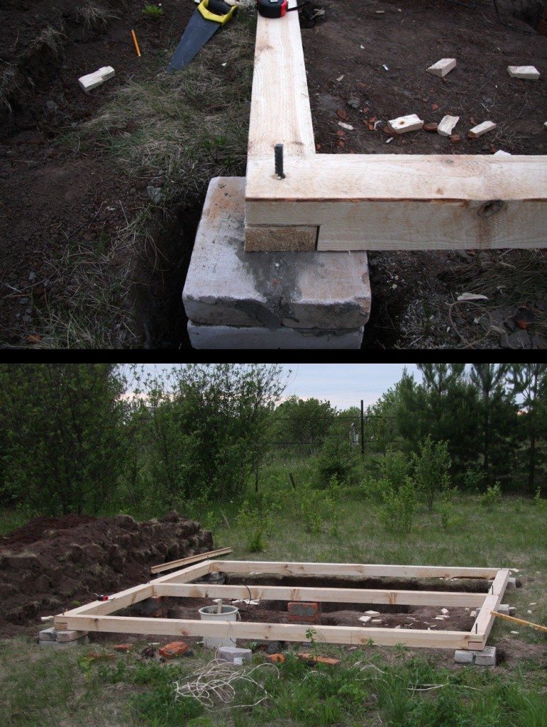 Столбчатый фундамент для бани: мелкозаглубленный, из блоков, бетонный, кирпичный, пол на столбчатом фундаменте