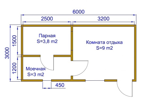 Баня размером 3 на 6 - планировка (52 фото): оформление конструкции площадью 6 на 3 внутри, постройка метражом 6х3 - мойка и парилка отдельно, план на два этажа