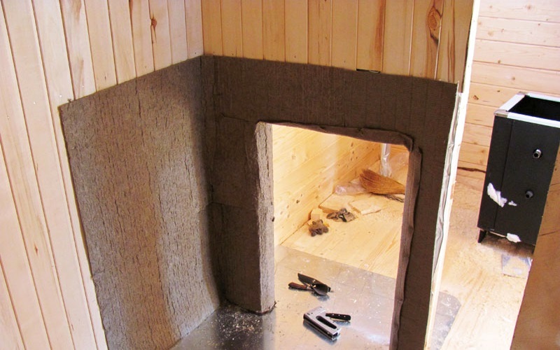 Перегородка в бане возле печки своими руками: защита стен от перегрева