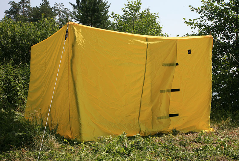 Как соорудить походную баню-палатку своими руками, материалы для изготовления