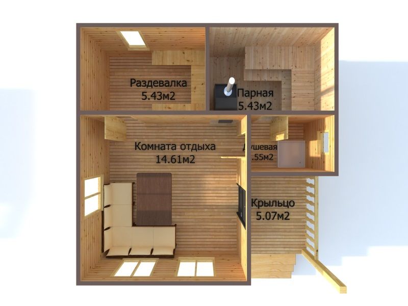 Проект бани 6х6 м (56 фото): планировка двухэтажного дома с террасой, план конструкции с туалетом и кухней из сруба