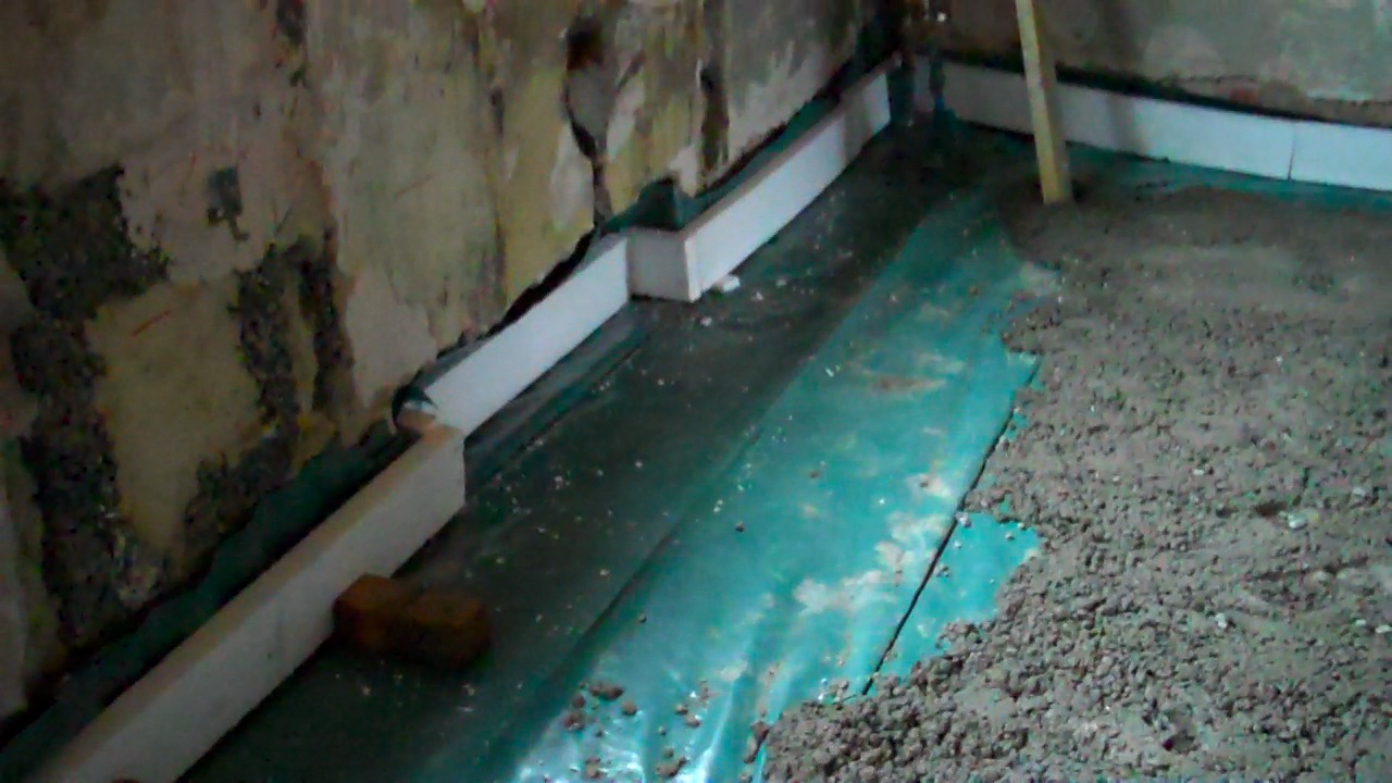 Гидроизоляция бетонного и деревянного пола в бане