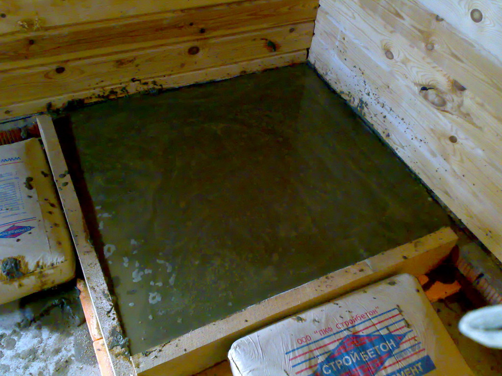 Фундамент под металлическую или железную печь из бетона в бане