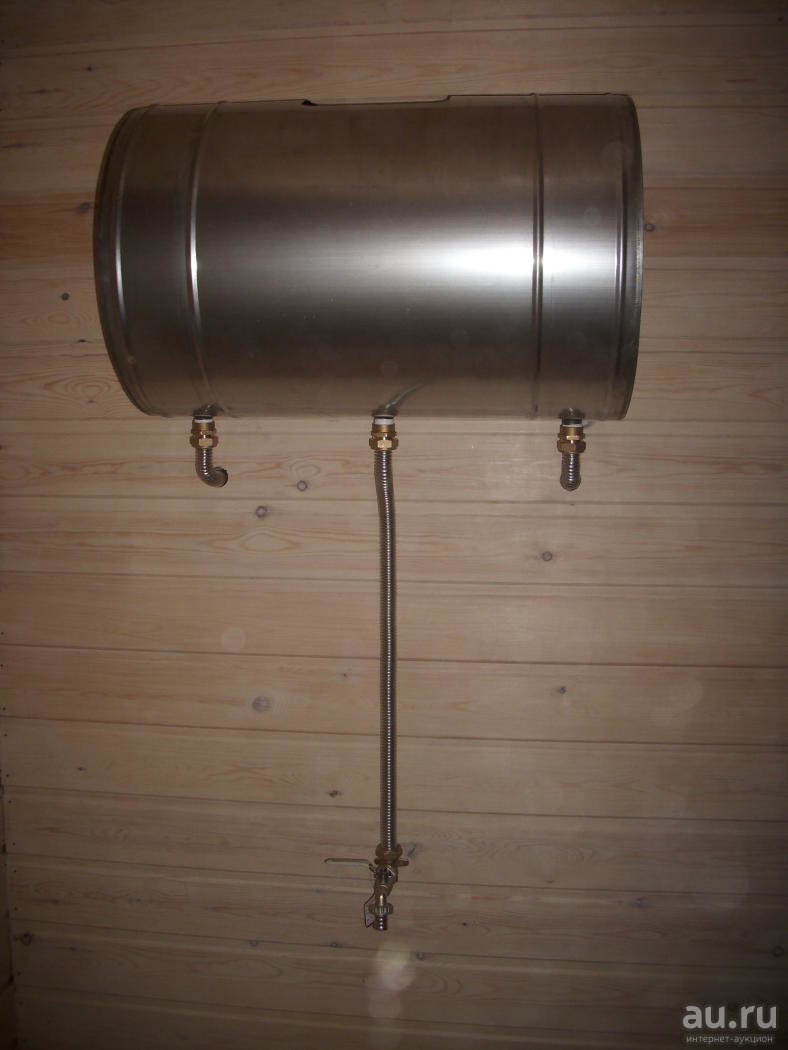 Как выбрать и установить бак для для горячей воды в бане на трубу