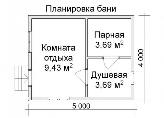 Планировка бани размером 4х6: мойка и парилка отдельно (60 фото) варианты построек размером 4 на 6, план отделки внутри, чертежи и схемы конструкций