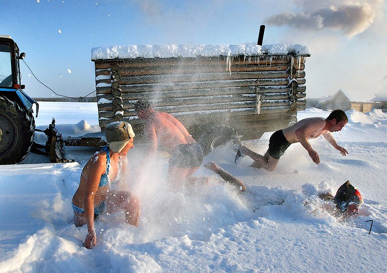 Баня зимой, закаливание и польза для здоровья