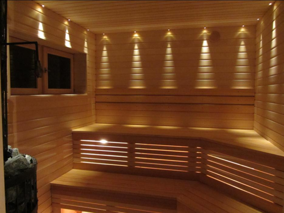 Оптоволоконное освещение для бани - строим баню или сауну