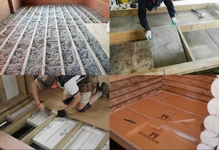 Как утеплить бетонный пол в бане пеноплексом
