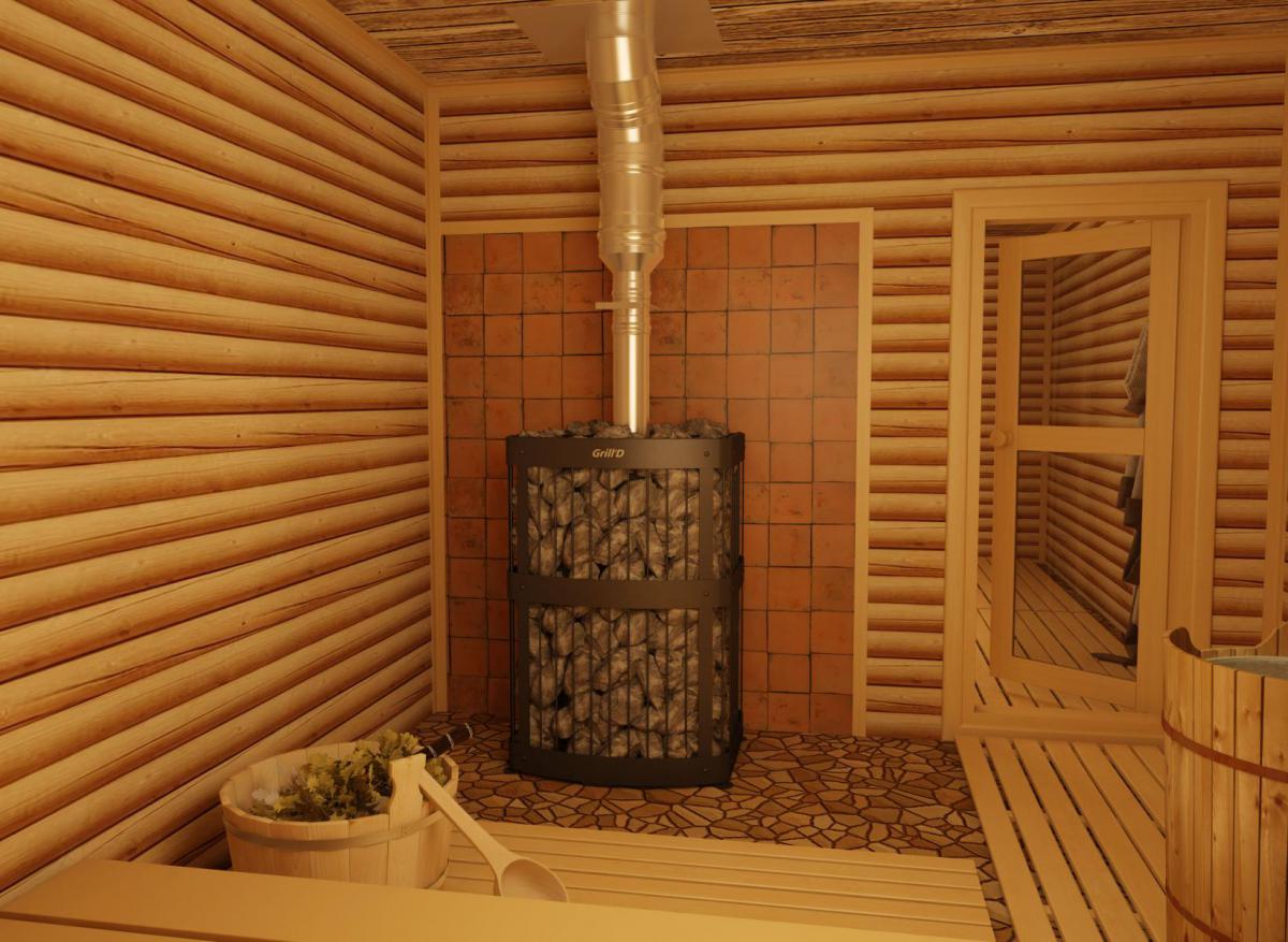Установка печи в бане на деревянный пол - пошаговая инструкция!