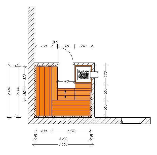 Полки в бане: размеры по высоте и ширине для разных типов бань и вариантов конструкций
