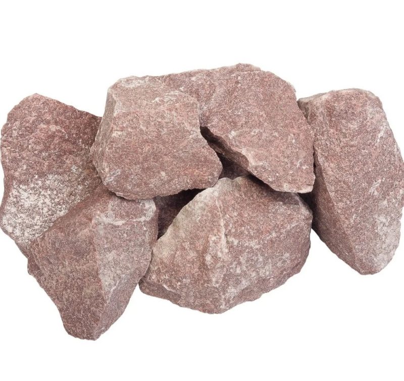 Малиновый кварцит для бани: свойства этого камня, белый кварц для бани, в целом кварцевые камни