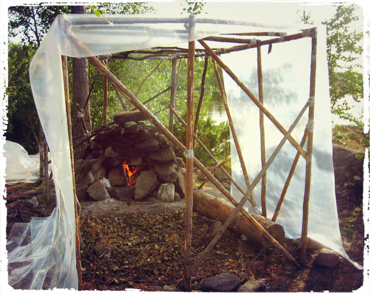 Походная баня - делаем своими руками из палатки и полиэтилена