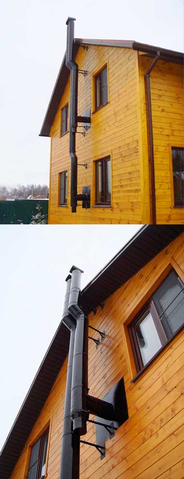 Какой дымоход лучше делать в деревянном доме?