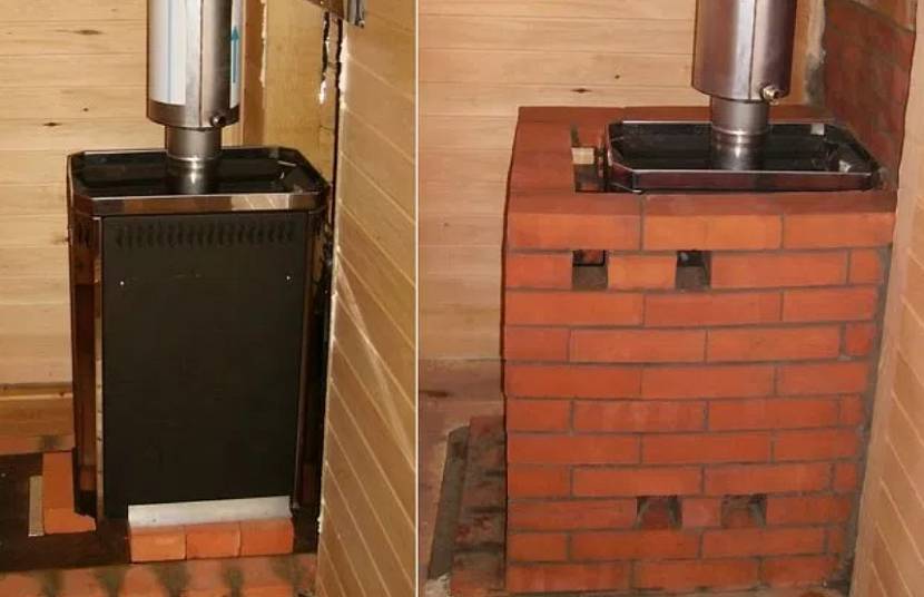 Как обложить железную печь в бане кирпичом своими руками: пошаговая инструкция с фото