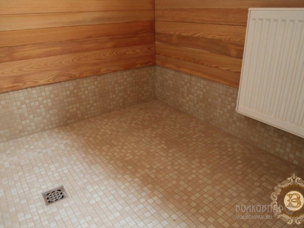 Плитка для бани – как сделать пол в бане из плитки + выбор и отделка