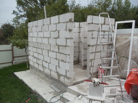 Бани: строительство из газобетона, структурирование пола и стен