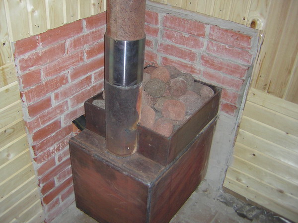 Установка печи в бане своими руками: как правильно поставить металлическую железную печь на дровах в деревянной бане – пошаговая инструкция, монтаж на пол, фото и видео