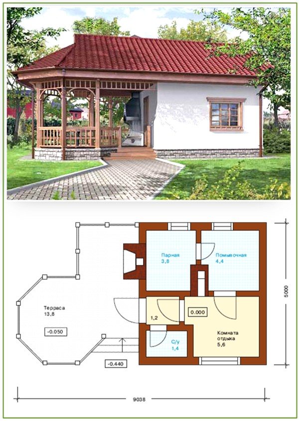 Оригинальные проекты дачного дома с баней под одной крышей: как реализовать дерзкий план и 37 фото с примерами