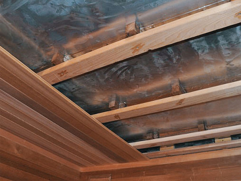 Потолок в парилке: устройство потолка в парной русской бани, как сделать дымоход, фото и видео