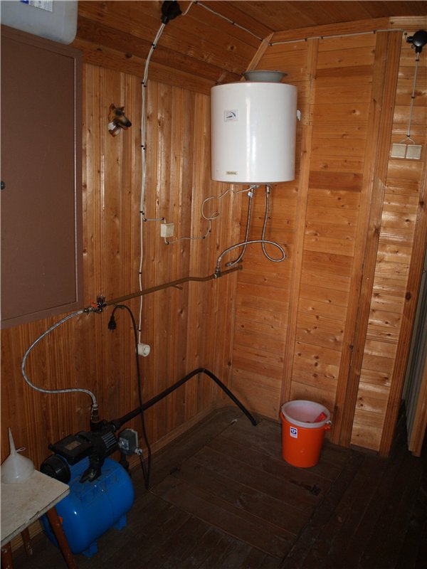 Водопровод в бане зимой без отопления