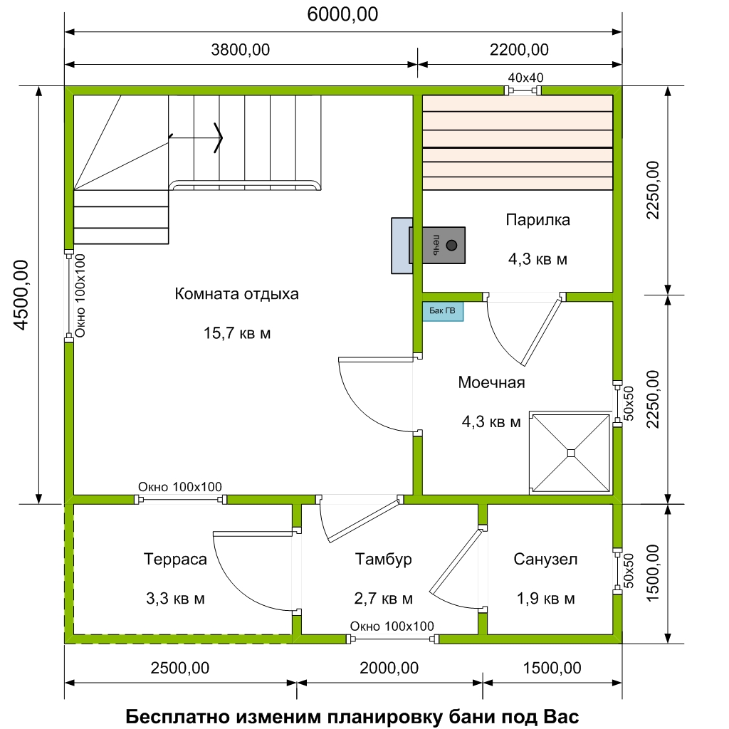 Баня размером 6 на 3 (54 фото): схема и проект строения площадью 3х6 с верандой, интерьер дачи метражом 6х3 с комнатой под крышей