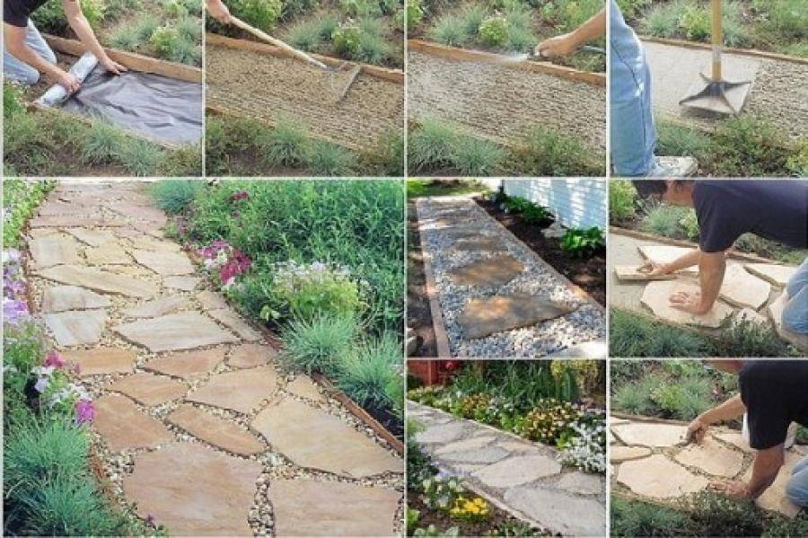 14 вариантов / материалов из чего можно сделать садовую дорожку | строительный блог вити петрова
