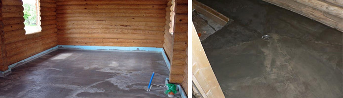Заливаем бетонные полы в бане с уклоном для слива. пошаговая инструкция