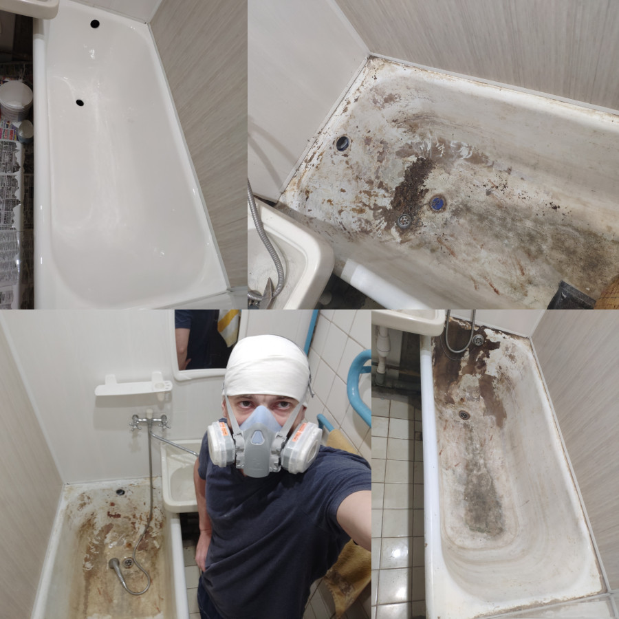 Как покрывать ванны акрилом: методы реставрации и цена