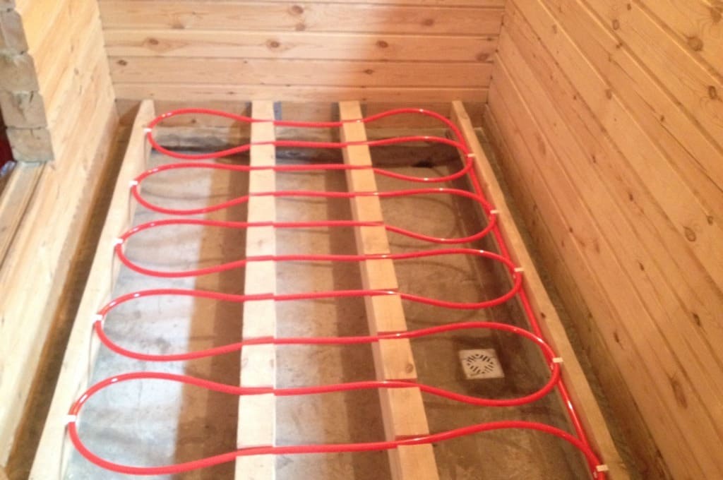 Теплый пол в бане: как сделать электрический вариант своими руками, какой лучше под плитку, конструкции с обогревом от водяной печки