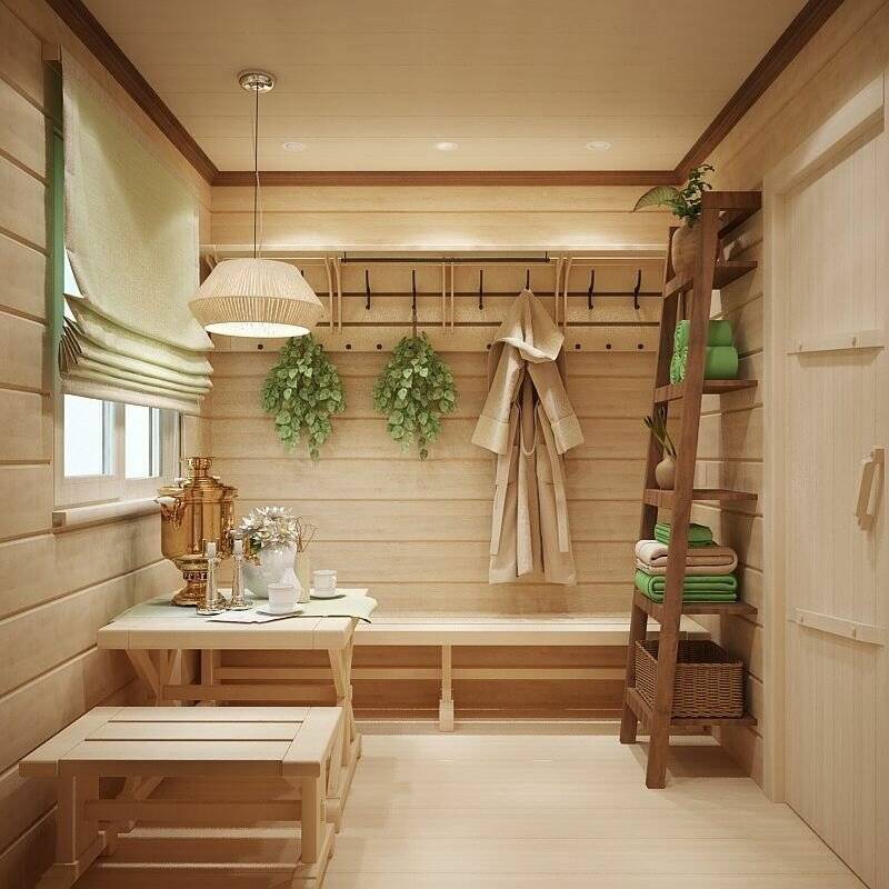 Тонкости обустройства комнаты отдыха в бане