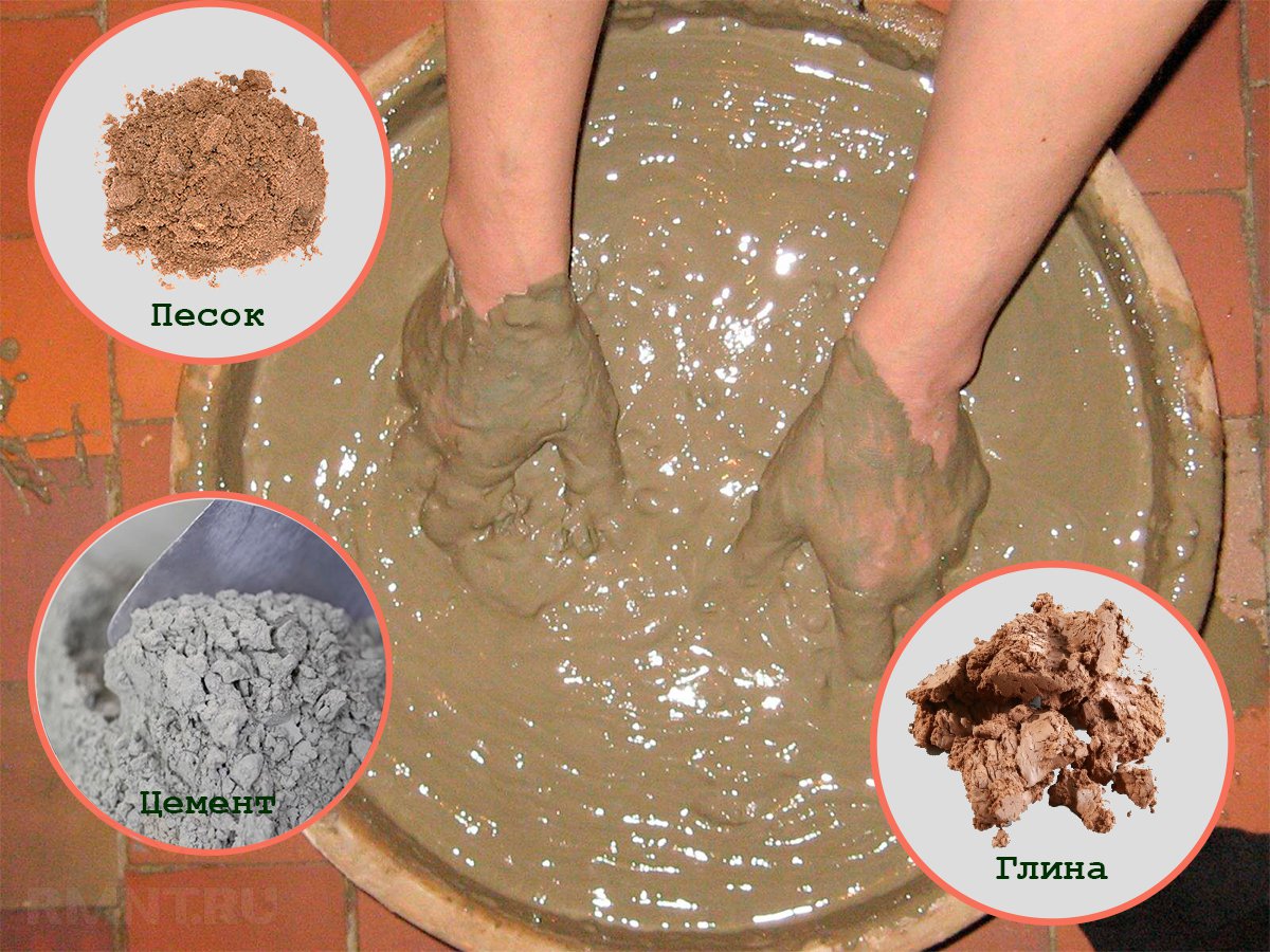 Как развести глину для замазки печи: пропорции, особенности приготовления и использования раствора.