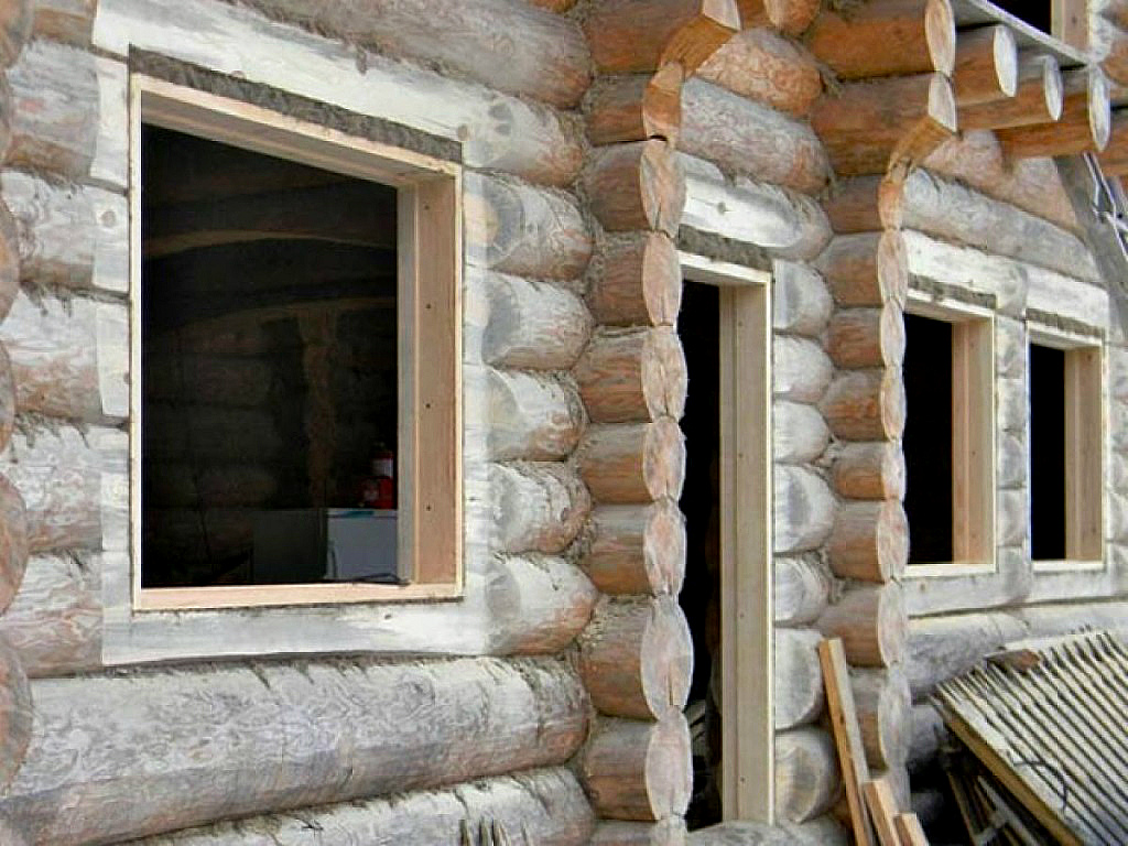Окосячка в деревянном доме: окон и дверей